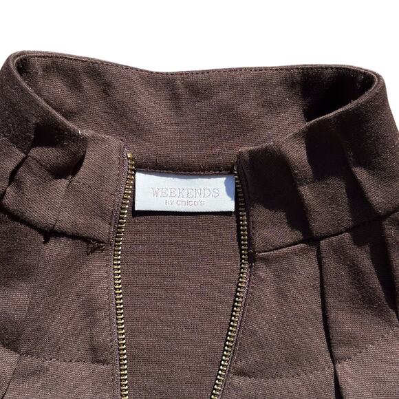 Brown Chico's Petite Vest - Picture 4 of 6